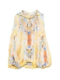 ZIMMERMANN Alchemy twist-neck tie-dye Blouse | Yellow | FARFETCH at Farfetch